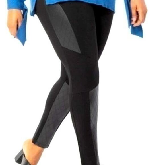 NEW Eloquii Blavk Faux Leather Miracle Flawless Legging, 4X - Picture 7 of 7